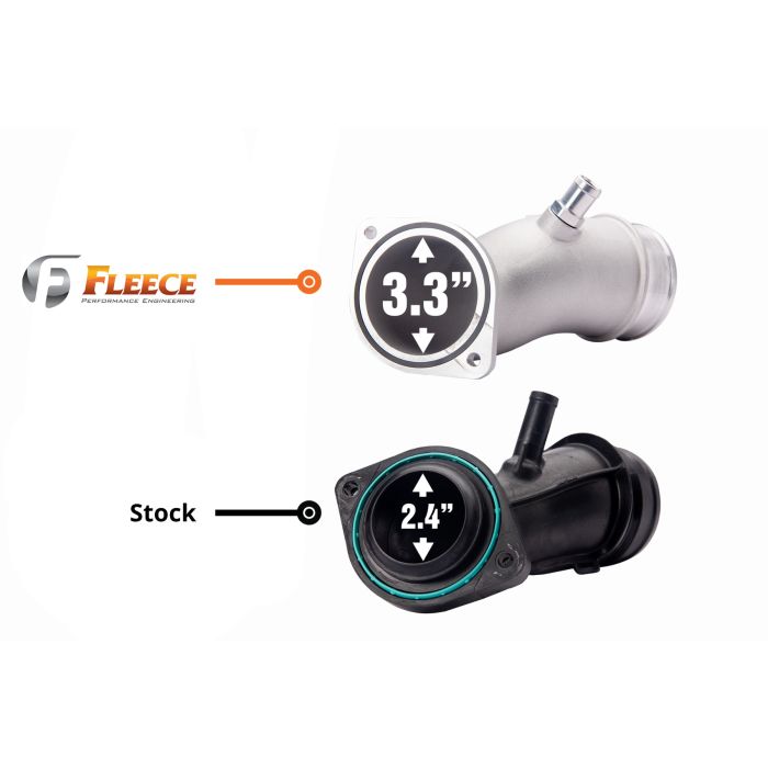 Fleece Performance 2017+ GM Silverado 2500/3500 6.6L L5P Duramax High Flow Intake Horn - 0