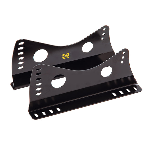 OMP Couple Of Seat Brackets With Lateral Attachments Steel Thick 3 mm Black
