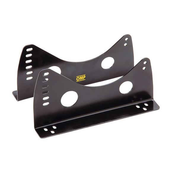 OMP Seat Brackets w/ Lateral Attachments Steel Thick 3MM Black