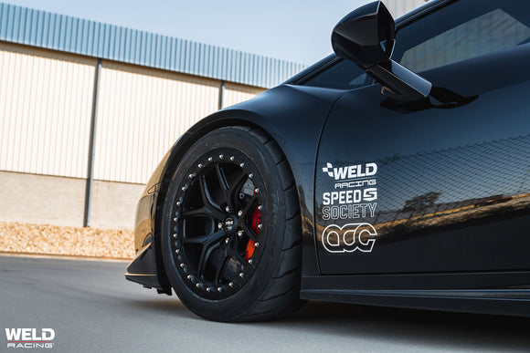 Weld RM105 2014-23 Lamborghini Huracan / 2015-23 Audi R8 Gen. 2 Single Beadlock Wheel