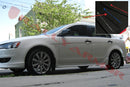 Rally Armor 07-17 Mitsubishi Lancer Black UR Mud Flap w/ Blue Logo-2