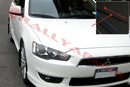 Rally Armor 07-17 Mitsubishi Lancer Black UR Mud Flap w/ Red Logo-2