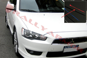 Rally Armor 07-17 Mitsubishi Lancer Black UR Mud Flap w/ Red Logo - 0