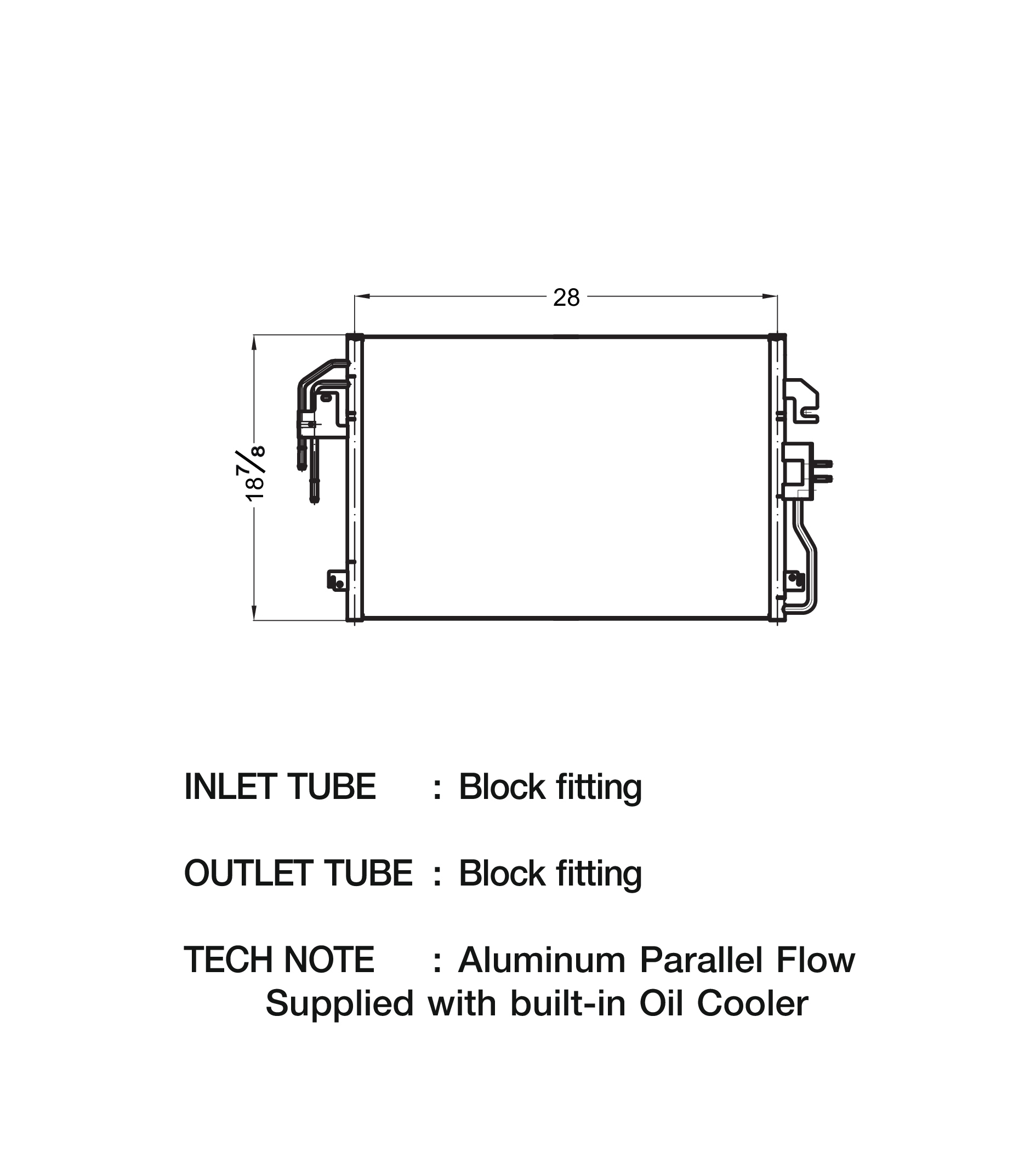 CSF 09-12 Ford Escape 2.5L A/C Condenser - 0