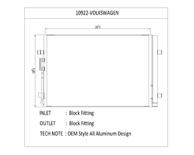 CSF 18-21 Volkswagen Atlas 2.0L Turbo A/C Condenser - 0