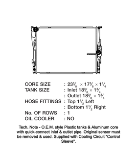 CSF 12-13 BMW 328i 2.0L OEM Plastic Radiator - 0