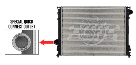 CSF 12-14 Chrysler 300 5.7L/6.4L OE Replacement Radiator w/ Heavy Duty Cooling