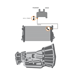 Fleece Performance 01-05 GM 2500/3500 Duramax Replacement Transmission Line (LB7/LLY) - Short Line