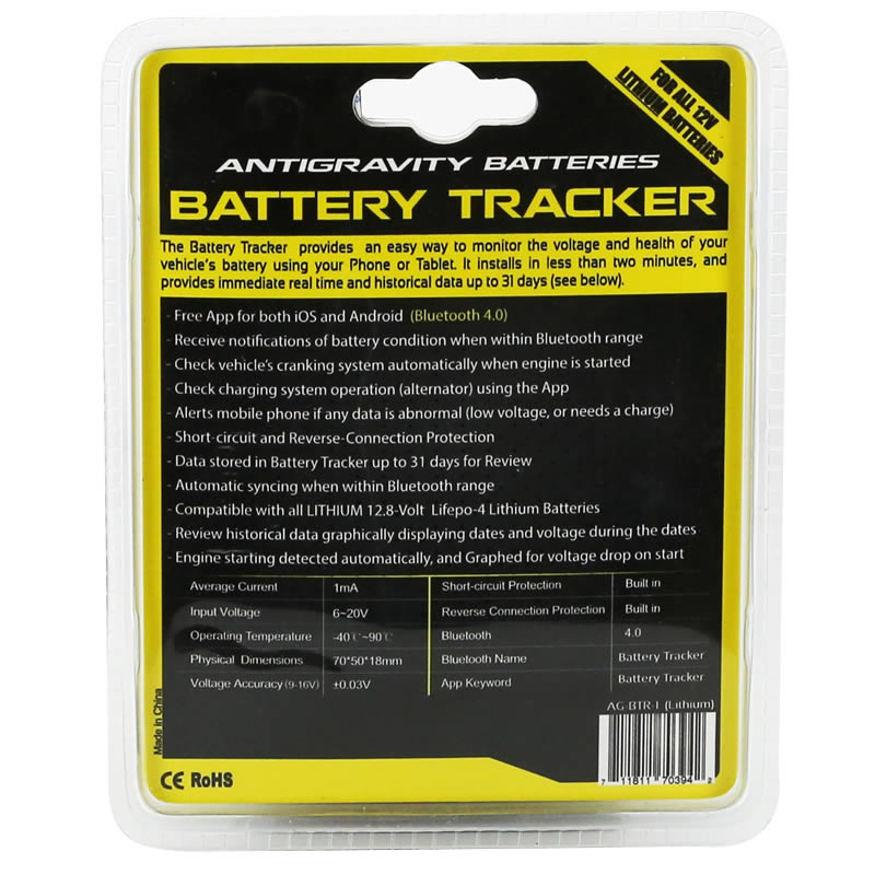 Antigravity Battery Tracker (Lithium)