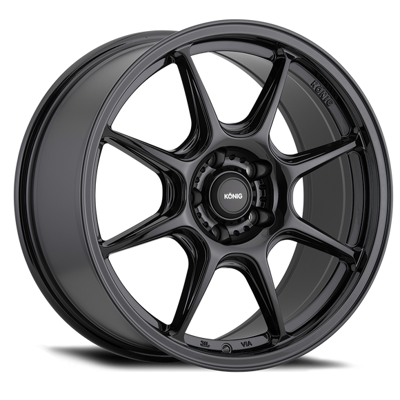 KONIG LOCKOUT 17 X 8 +45 4 X 100 CB73.1 GLOSS BLACK