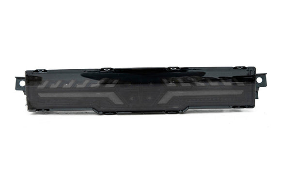 OLM V2 F1 Rear Fog Light (Smoke Lens Black Base White Bar) - 2022 BRZ GR86