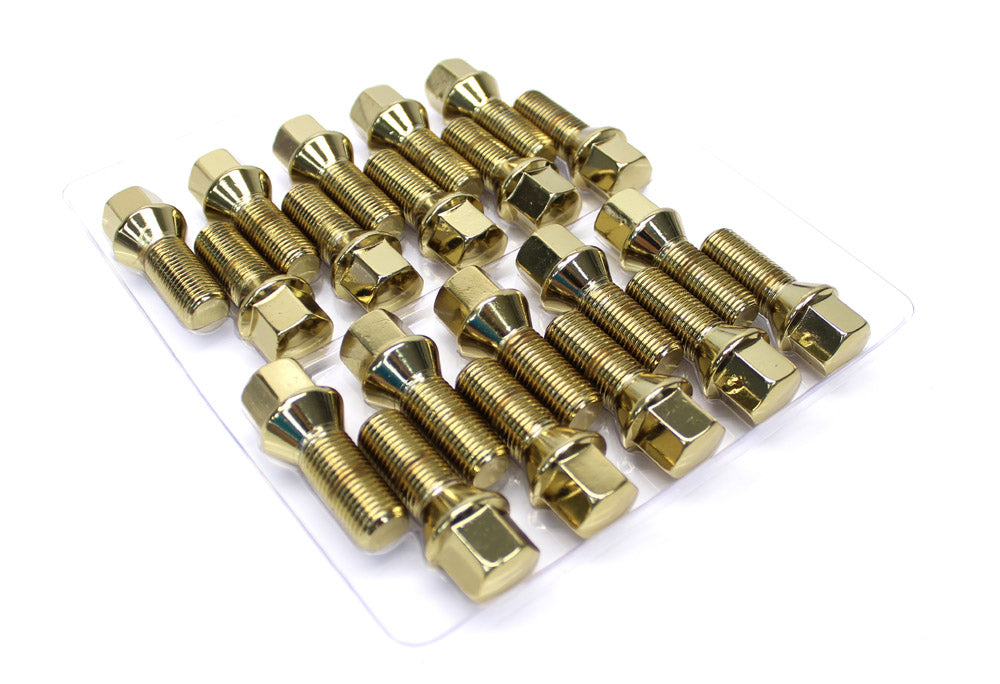 Lug Bolt Cone Seat 14x1.5 - (Full set of 20) - Gold