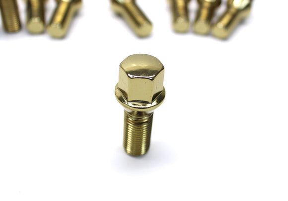 Lug Bolt Cone Seat 14x1.5 - (Full set of 20) - Gold