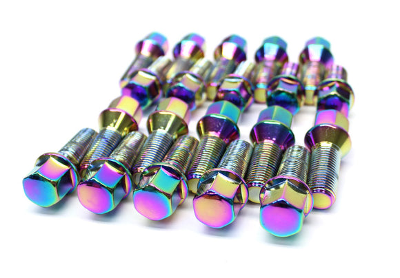 Lug Bolt Cone Seat 14x1.5 - (Full set of 20) - Neo Chrome