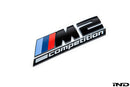 BMW F87 M2 Competition Trunk Emblem - Gloss Black-1