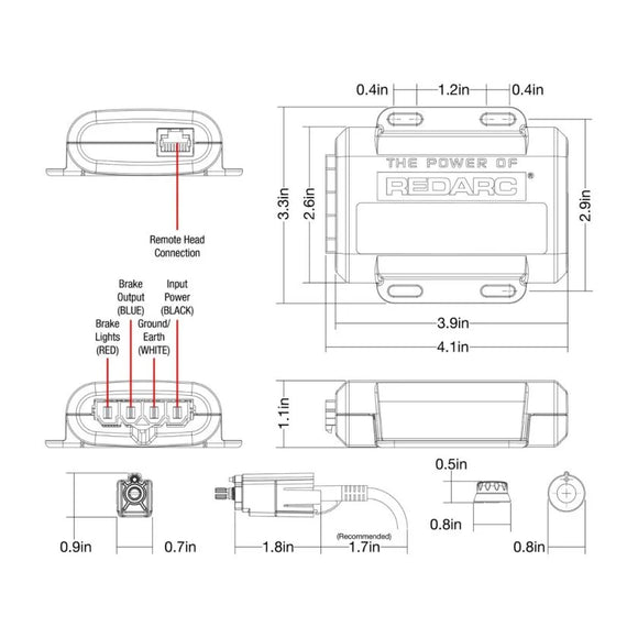 REDARC Tow-Pro Liberty Electric Brake Controller w/Active Calibration