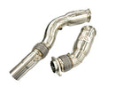 MAD BMW S55 Resonated Downpipes M2C M3 M4 W/ Flex Section-1
