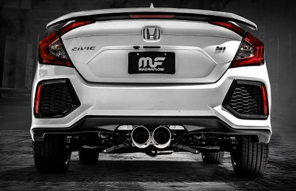 MagnaFlow 2017+ Honda Civic 1.5L 409 SS Single Exit Polished 4.5in Dual Tips Cat-Back Exhaust
