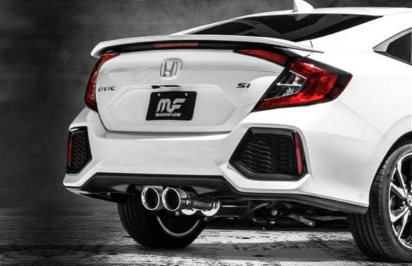 MagnaFlow 2017+ Honda Civic 1.5L 409 SS Single Exit Polished 4.5in Dual Tips Cat-Back Exhaust