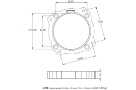 Magnus Nissan R35 GTR 74mm Bosch to OEM Throttle Body Adaptor (MMCINT2019) - 0
