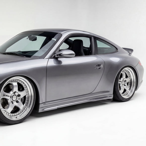 Porsche 997 Carrera Mach II Side Skirts – Polyurethane, Narrow Body (2005–2012)