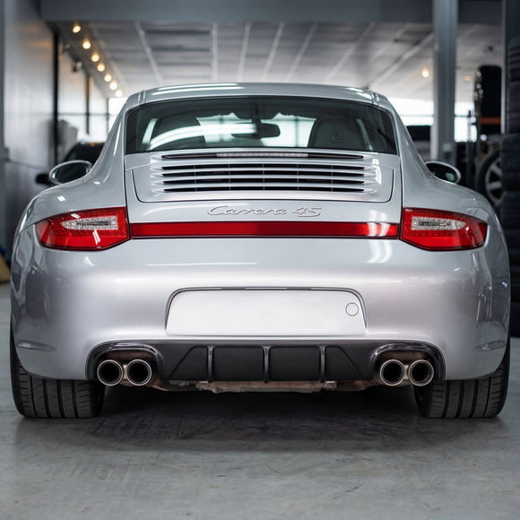 Porsche 997.2 Rear Bumper Diffuser – RUF/TA Style Polyurethane (2009–2012)