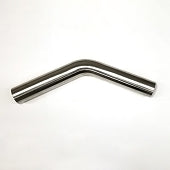 Stainless Bros 2.13in SS304 45 Deg Mandrel Bend - 1.5D Radius 16GA/.065in Wall 6in Leg / 8in Leg