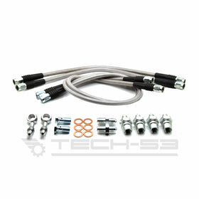 Nissan 370Z/G37 FRONT/REAR Stainless Steel Brake Line PAIR – DOT Compliant