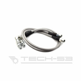VW MK1/MK2/MK3 Rear Drum Stainless Steel Brake Line Pair - DOT Compliant