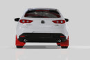 Rally Armor 19-26 Mazda3 Hatchback Red UR Mud Flap w/White Logo-2