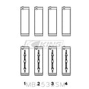 King Mercedes M276 V6 (Size STD) Main Bearing Set-2