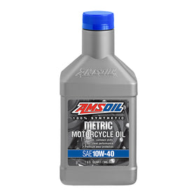 AMSOIL 10W-40 100% Synthetic Metric Motorcycle Oil Case of 4
