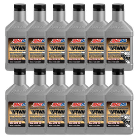 AMSOIL 20W-50 100% Synthetic V-Twin Motorcycle Oil Case of 12