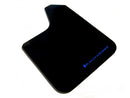 Rally Armor Universal Fit (No Hardware) Basic Black Mud Flap w/ Blue Logo-1