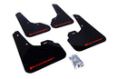 Rally Armor 10-13 Mazda3/Speed3 (Hatch/Sedan) Black UR Mud Flap w/Red Logo-1