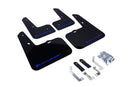 Rally Armor 12-18 Hyundai Veloster Black UR Mud Flap w/ Blue Logo-1