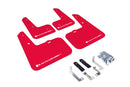 Rally Armor 12-18 Hyundai Veloster Red UR Mud Flap w/ White Logo-1