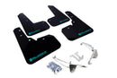 Rally Armor 13-17 Subaru Crosstrek XV Black UR Mud Flap w/Teal Altered Font Logo-1