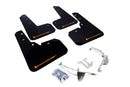Rally Armor 13-17 Subaru Crosstrek XV Black Mud Flap w/Orange Logo-1