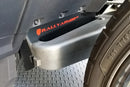 Rally Armor 15-24 Polaris Slingshot Rear Swingarm Black UR Mud Flap w/Orange Logo (MOQ 200 PCS)-2