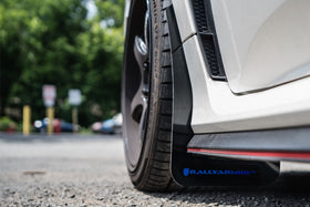 Rally Armor 17-22 Honda Civic Type R Black UR Mud Flap w/Blue Logo - 0