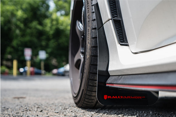 Rally Armor 17-22 Honda Civic Type R Black UR Mud Flap Altered Font Teal Logo