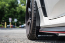 Rally Armor 17-22 Honda Civic Type R White UR Mud Flap w/Red Logo-2