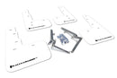 Rally Armor 17-22 Honda Civic Type R White UR Mud Flap w/Black Logo-1