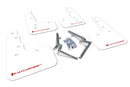 Rally Armor 17-22 Honda Civic Type R White UR Mud Flap w/Red Logo-1