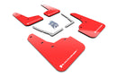 Rally Armor 16-21 Honda Civic Si Red UR Mud Flap w/White Logo-1