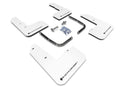 Rally Armor 19-22 Hyundai Veloster N White UR Mud Flap w/ Black Logo-1