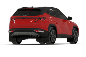 Rally Armor 22-24 Hyundai Tucson Black UR Mud Flap w/Red Logo - 0