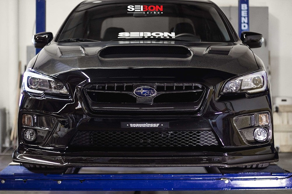 OEM-STYLE CARBON FIBER FRONT GRILLE FOR 2015-2017 SUBARU WRX / STI