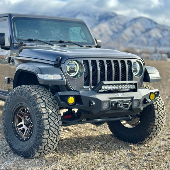 NEW Aluminum Mid Front Bumper For Jeep JL / JT